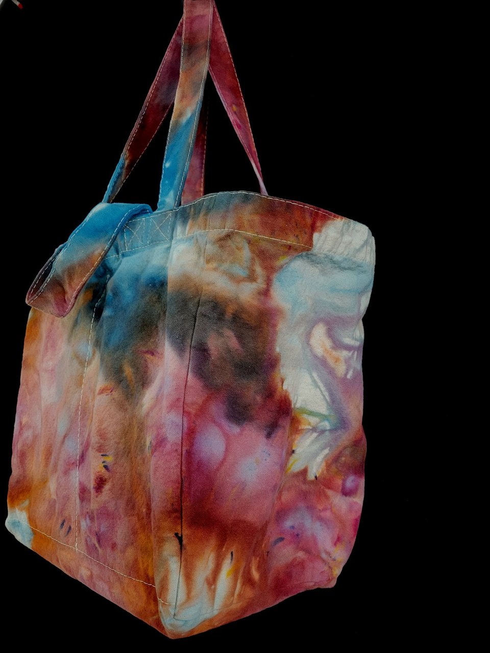Tote, 6 Pocket Grocery, Watercolor #5