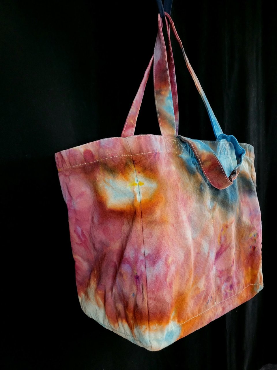 Tote, 6 Pocket Grocery, Watercolor #5