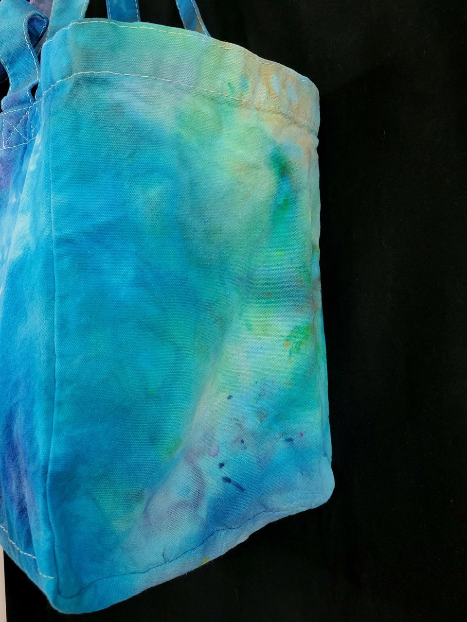 Tote, 6 Pocket Grocery, Watercolor #4