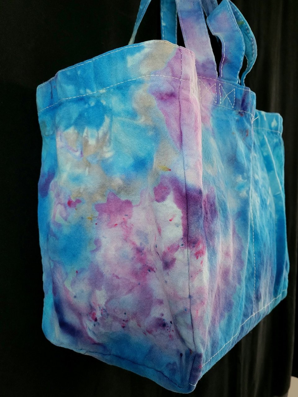 Tote, 6 Pocket Grocery, Watercolor #4