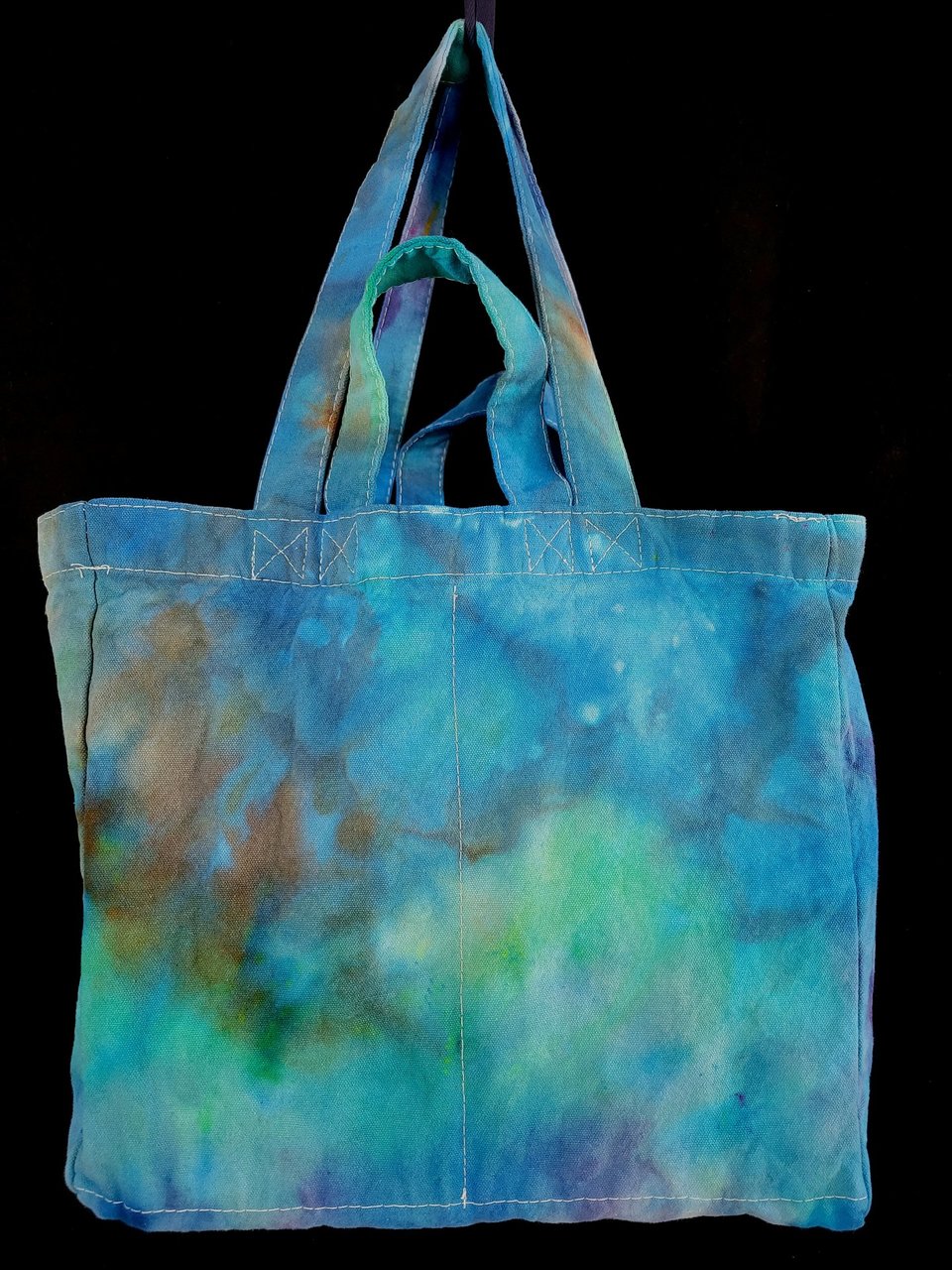 Tote, 6 Pocket Grocery, Watercolor #4