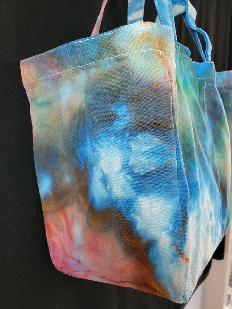 Tote, 6 Pocket Grocery, Watercolor #2