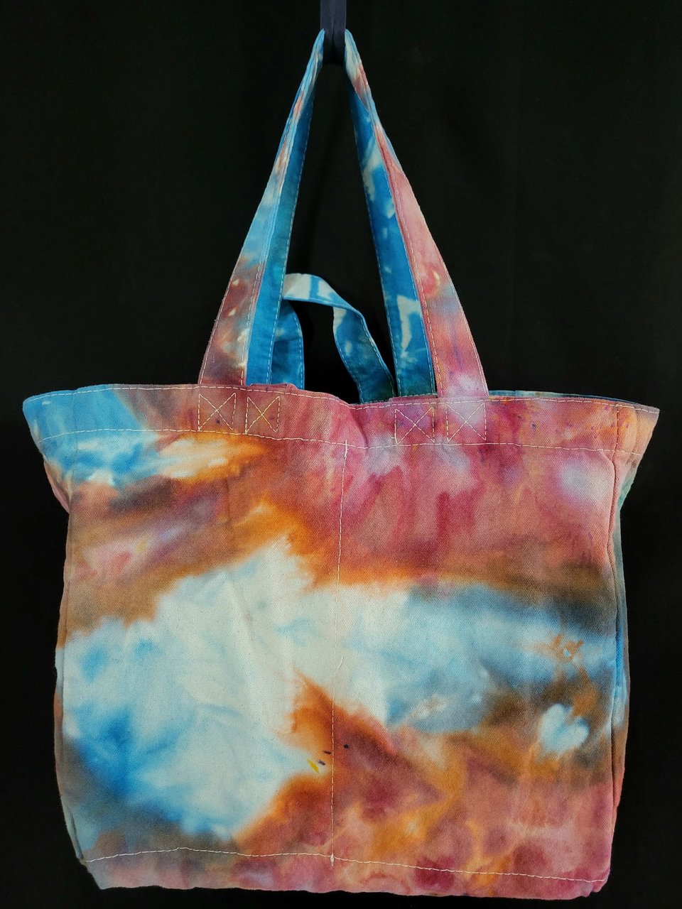 Tote, 6 Pocket Grocery, Watercolor #2