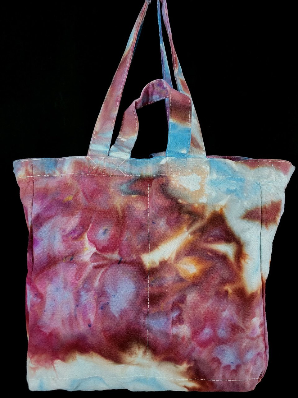 Tote, 6 Pocket Grocery, Watercolor #1