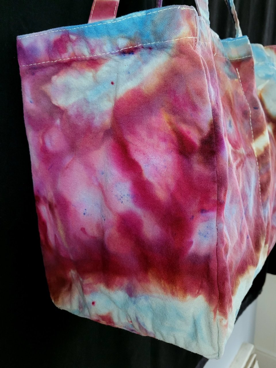 Tote, 6 Pocket Grocery, Watercolor #1