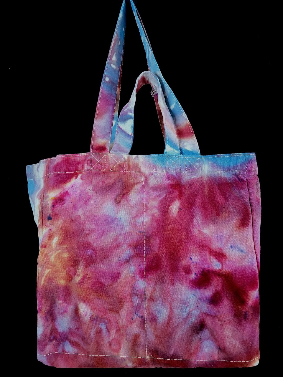 Tote, 6 Pocket Grocery, Watercolor #1