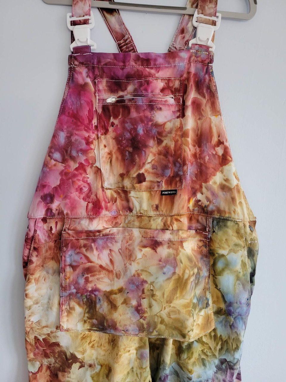 XL Painter's Overalls, Earthy Rainbow