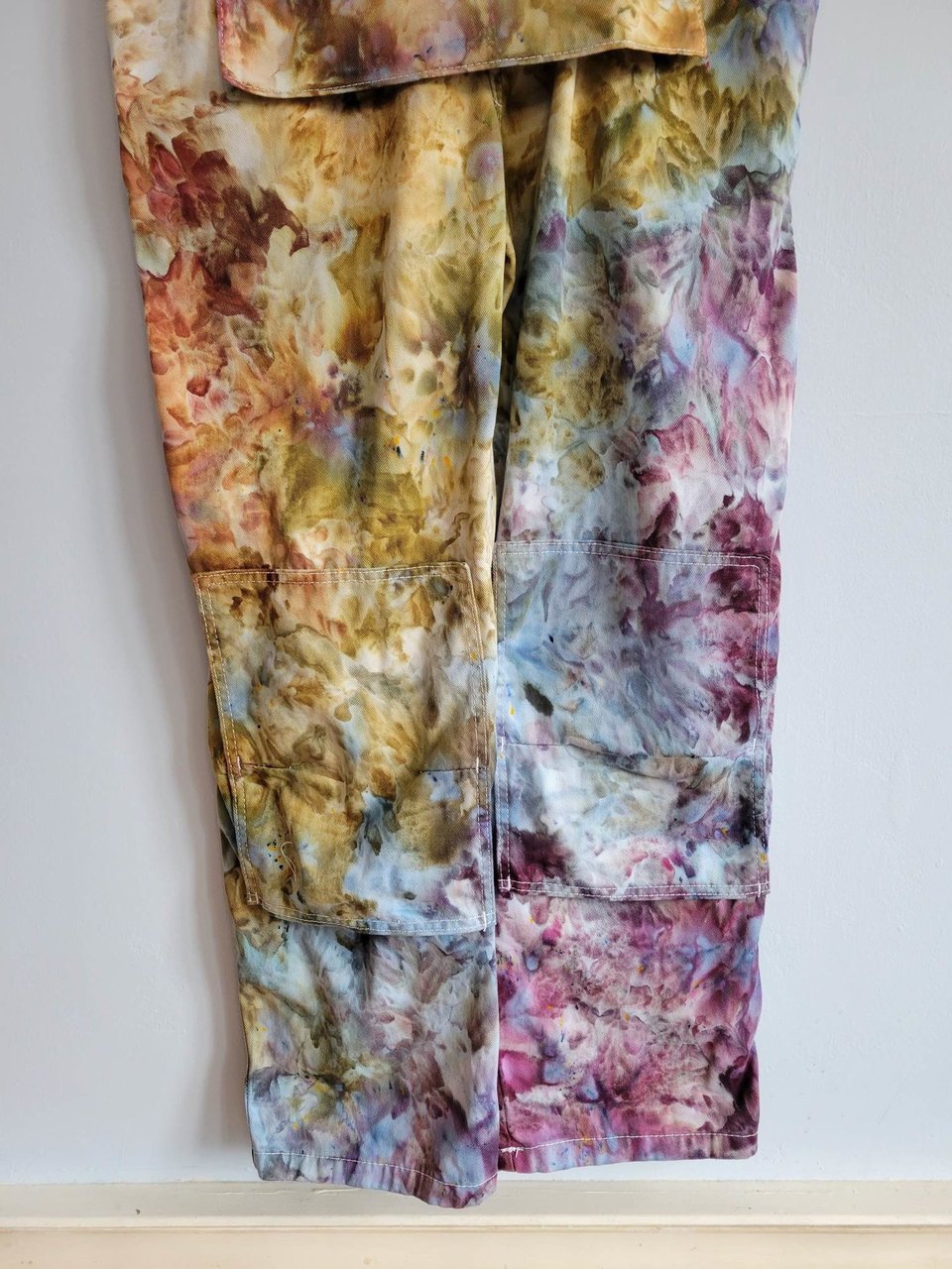 XL Painter's Overalls, Earthy Rainbow