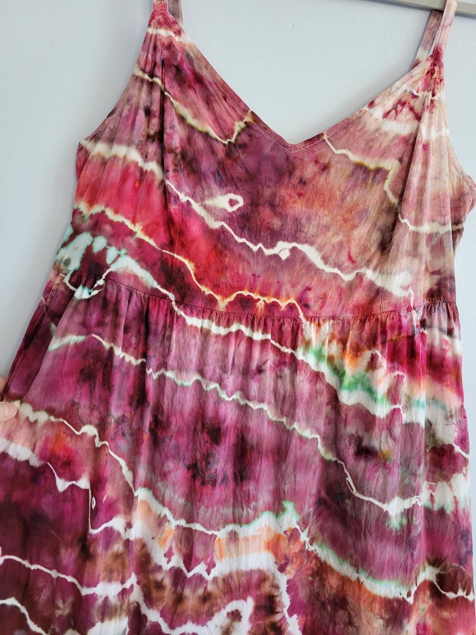 M Petite Cami Maxi Dress, Red Wine Geode