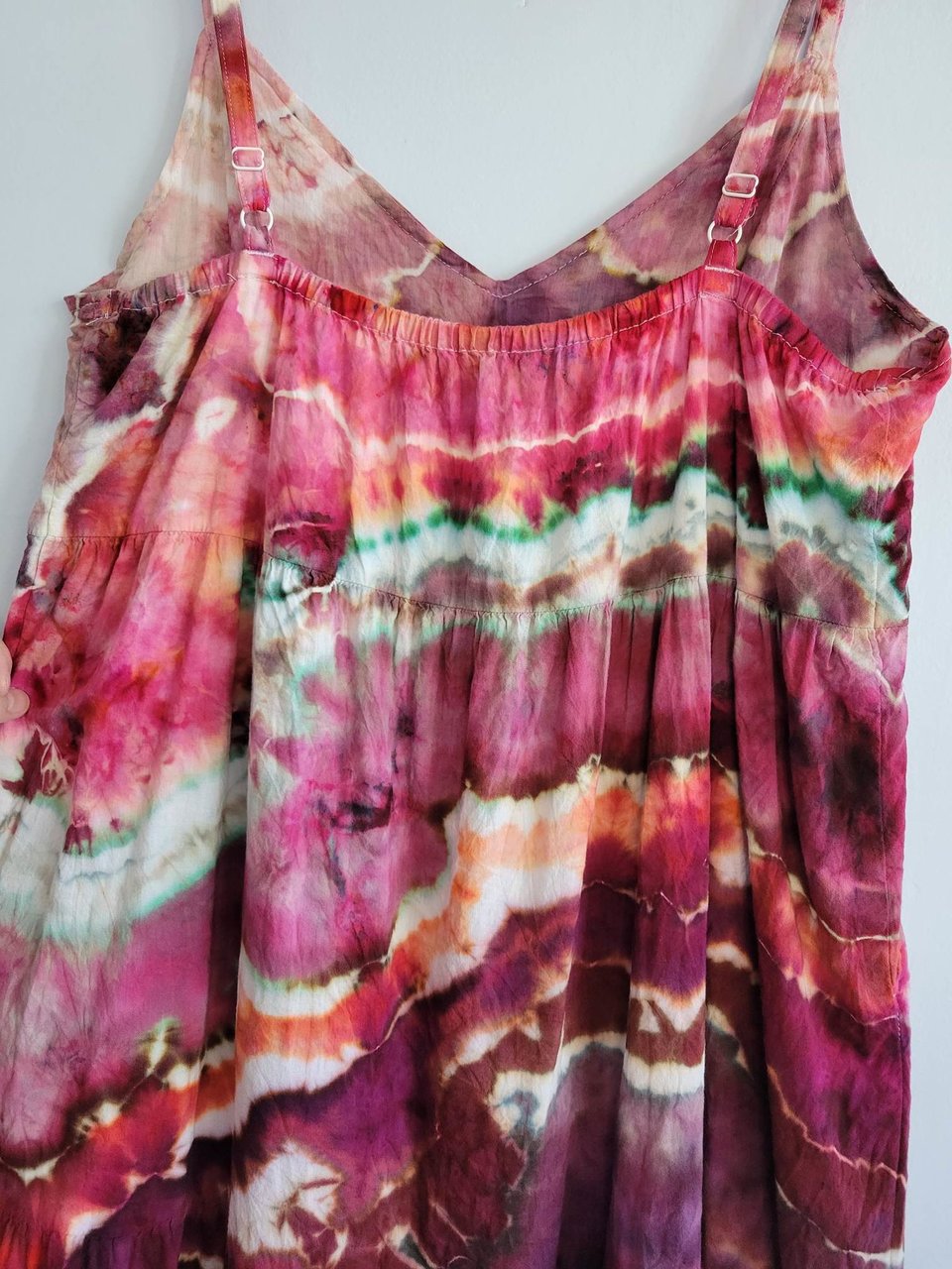 M Petite Cami Maxi Dress, Red Wine Geode