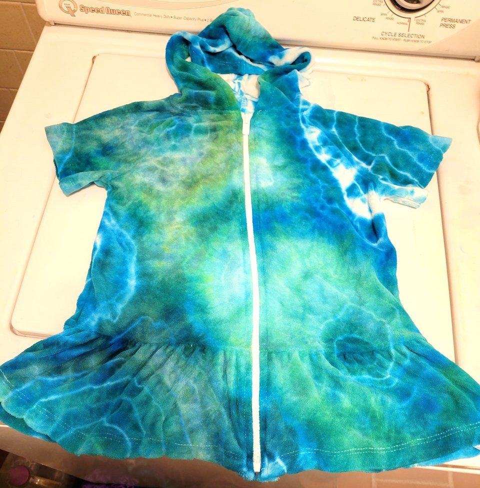3T Terry Cover-up, Ocean