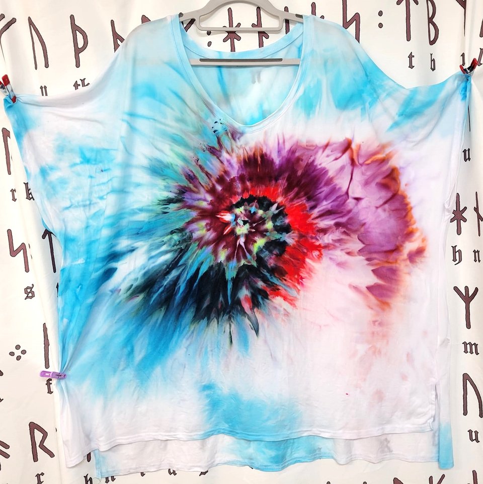 5XL Rayon Top, Soft Swirl