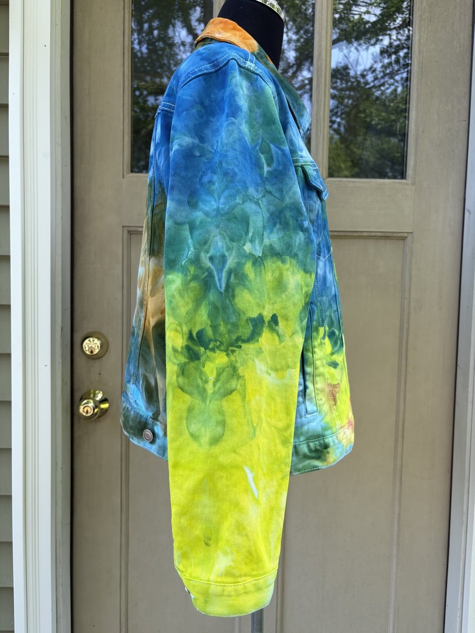 XL Denim Jacket, Wild Watercolor