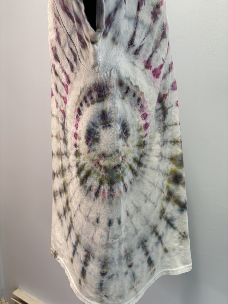 L Short Sleeve T-Shirt, Pale Gray Ripple