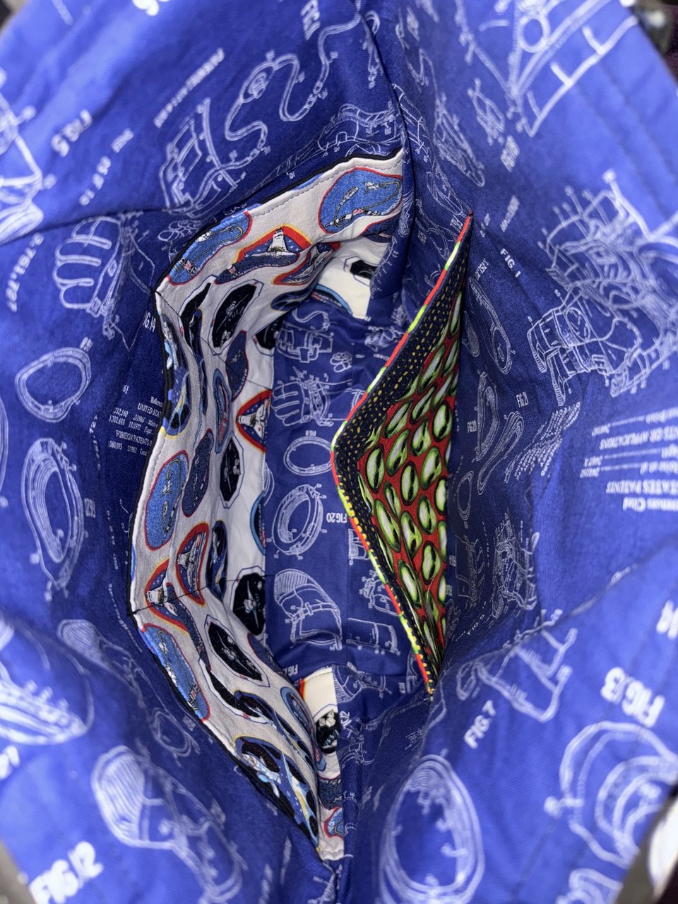 Tote Bag, Medium Size, Astronaut Yoga