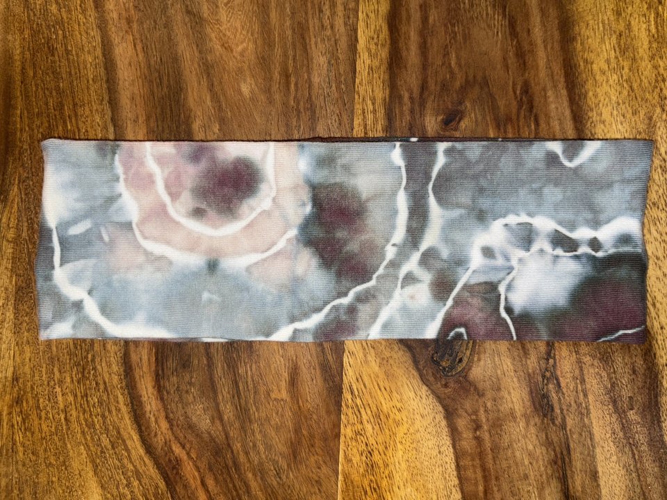 Headband, Rose Gray Geode