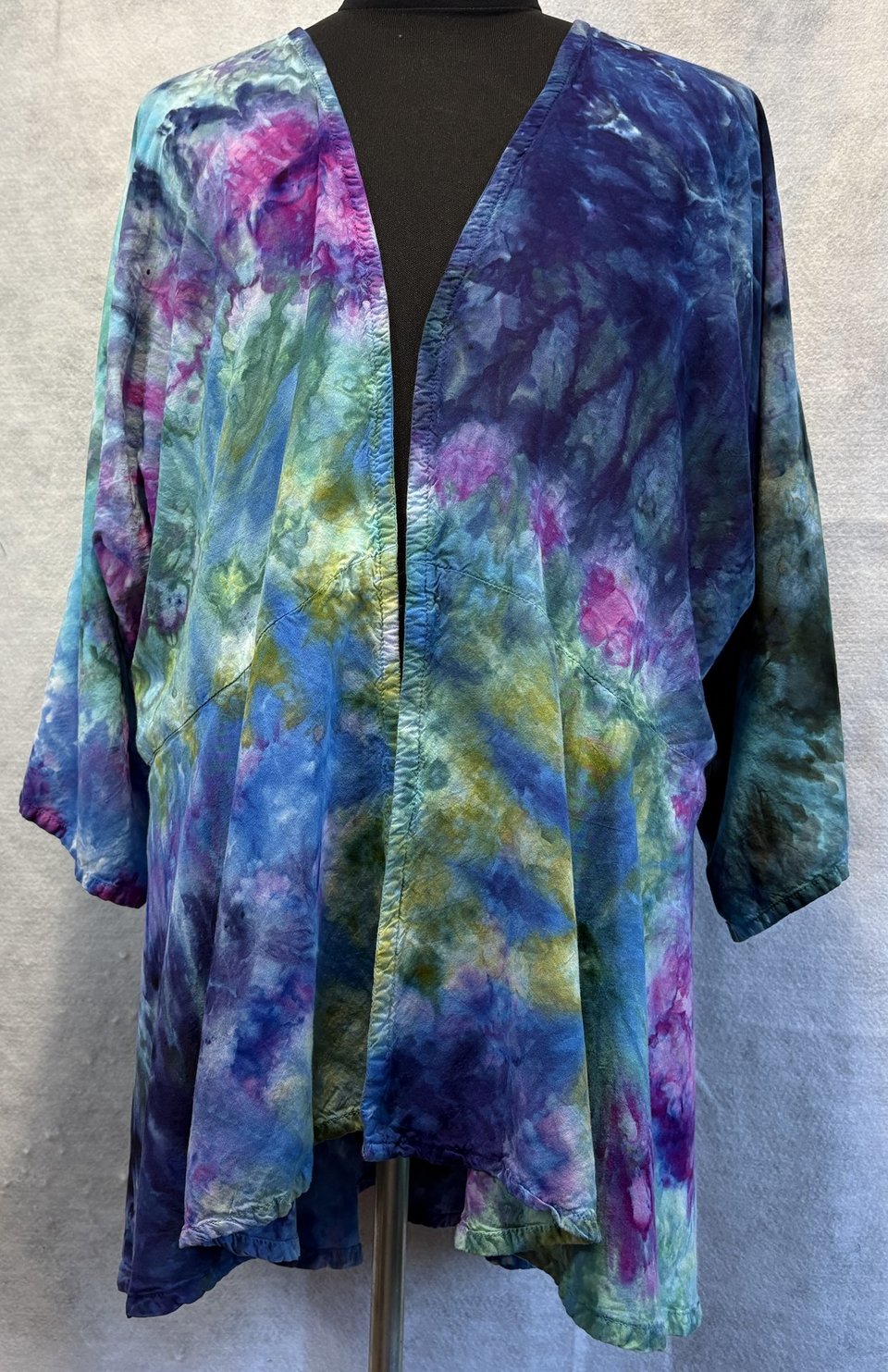 3X Kimono Jacket, Monet Swirl
