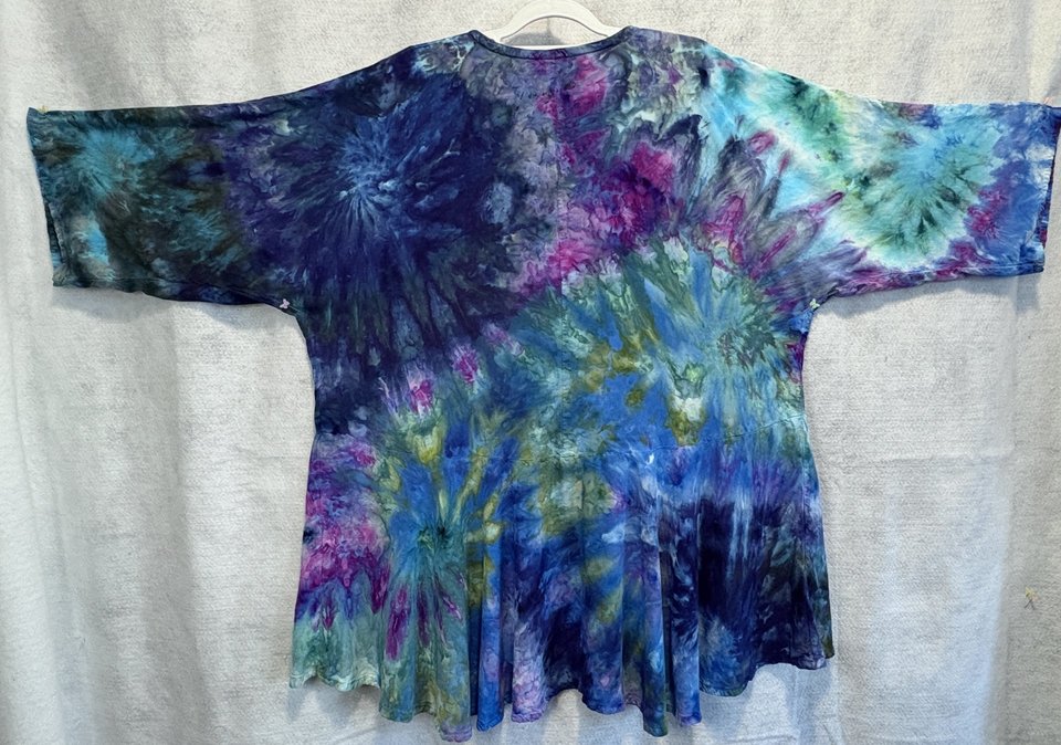 3X Kimono Jacket, Monet Swirl