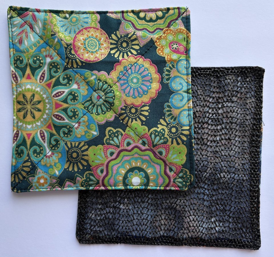 Lid Gripper, Metallic Mandalas