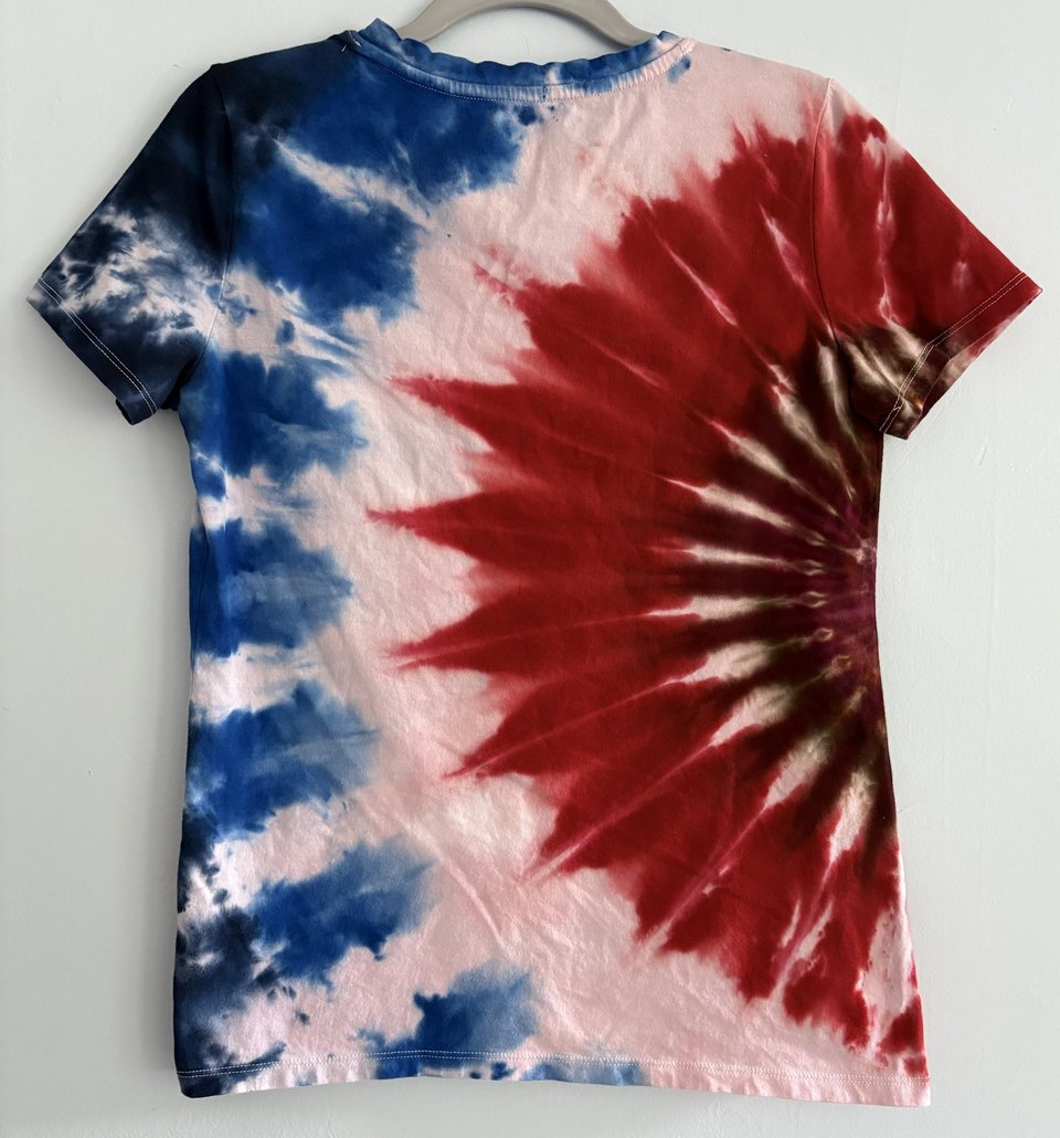 S V-neck T-Shirt, Red White, & Blue