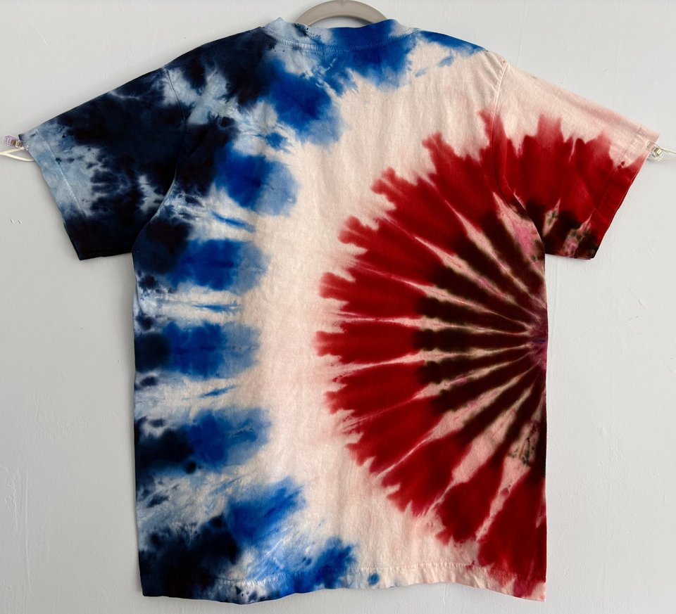 M (L) T-Shirt, Red White, & Blue