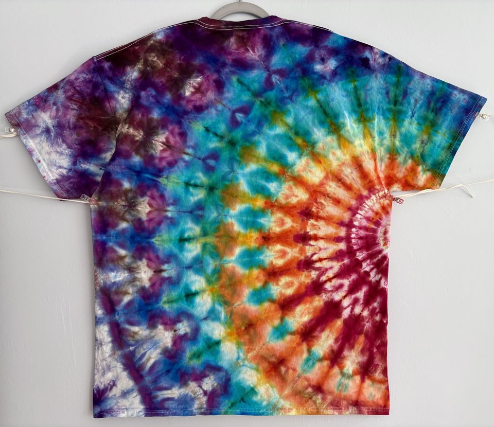 2XL Tall Unisex T-Shirt, Rainbow Ripple