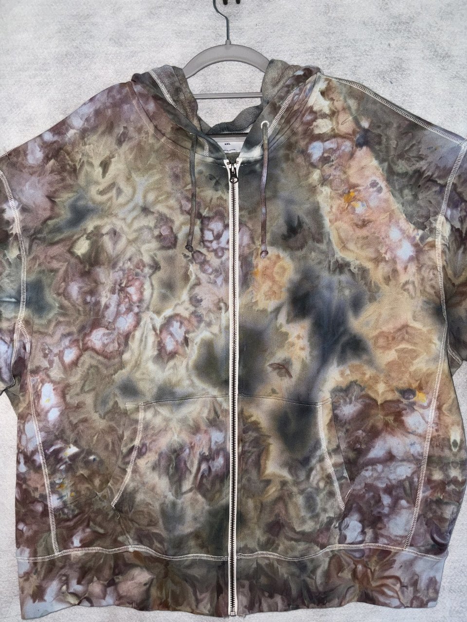 XXL Unisex Zip-Up French Terry Hoodie, SandStorm