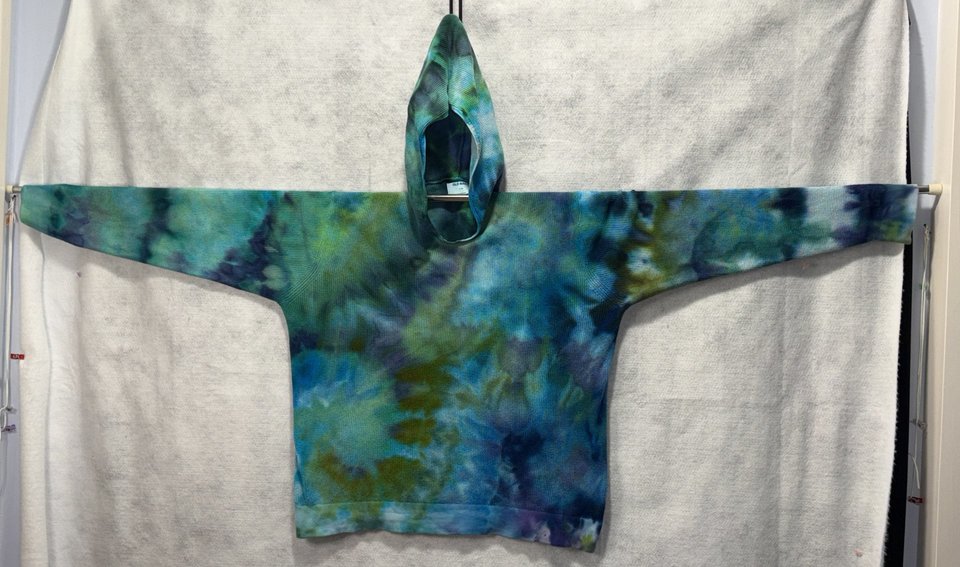 XL Tall Beach Knit Hoodie, Oceanic