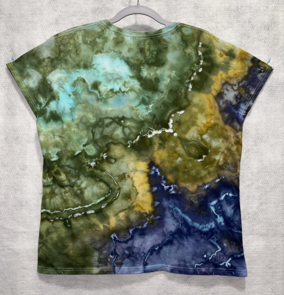 XL Ladies T-Shirt, Forest Stream Geode