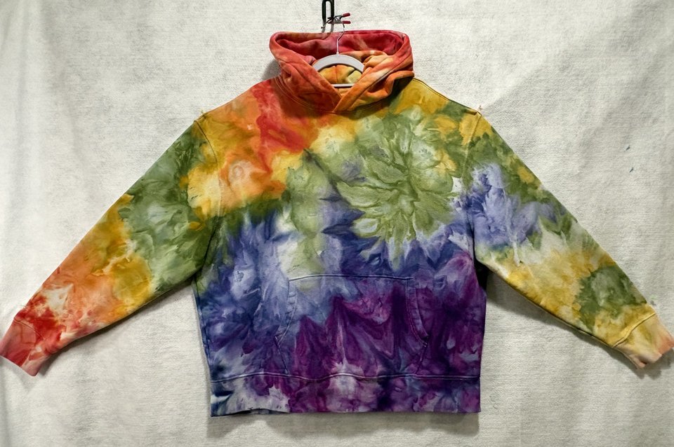 XXL Hoodie, Rainbow Splash