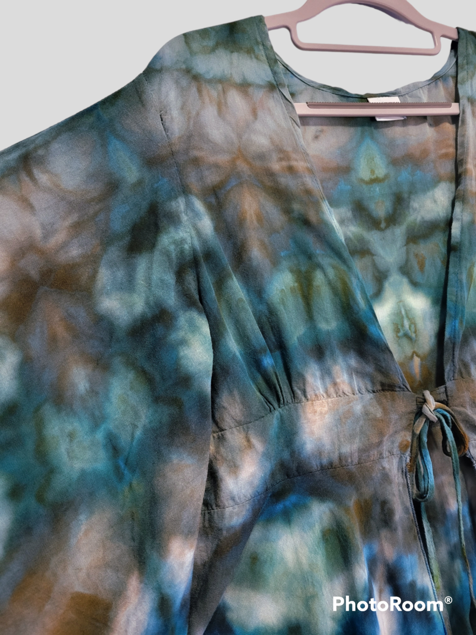 S/M Kimono Jacket, Fog Shibori