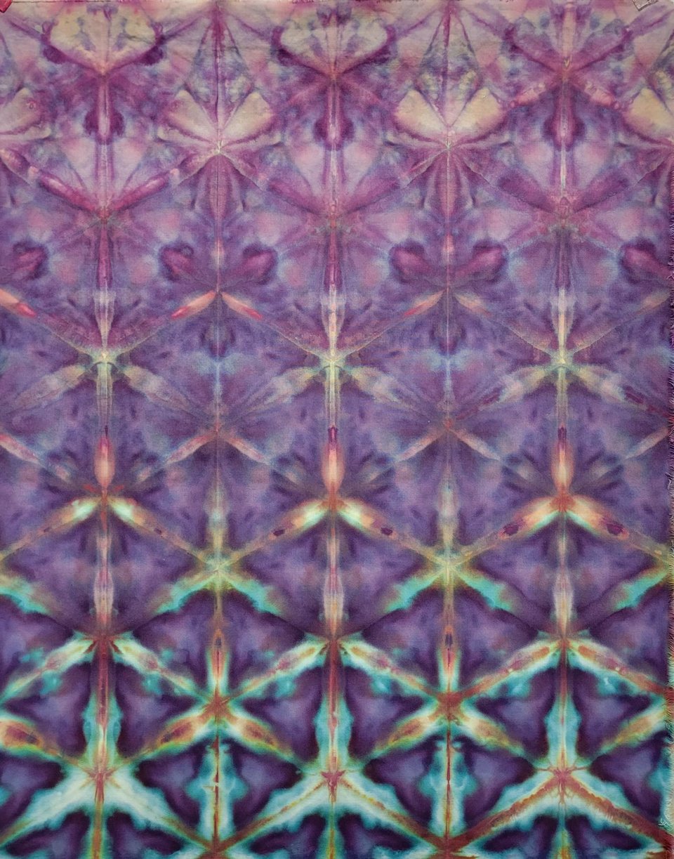 Fat Quarter, Strawberry Skies Shibori