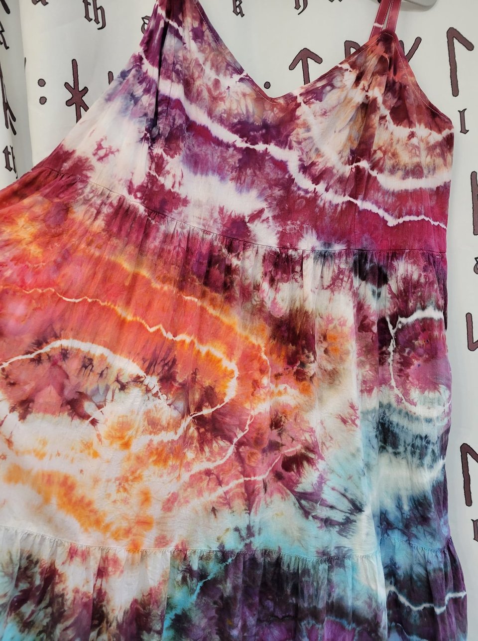 XL Cami Maxi Dress, Multicolored Geode