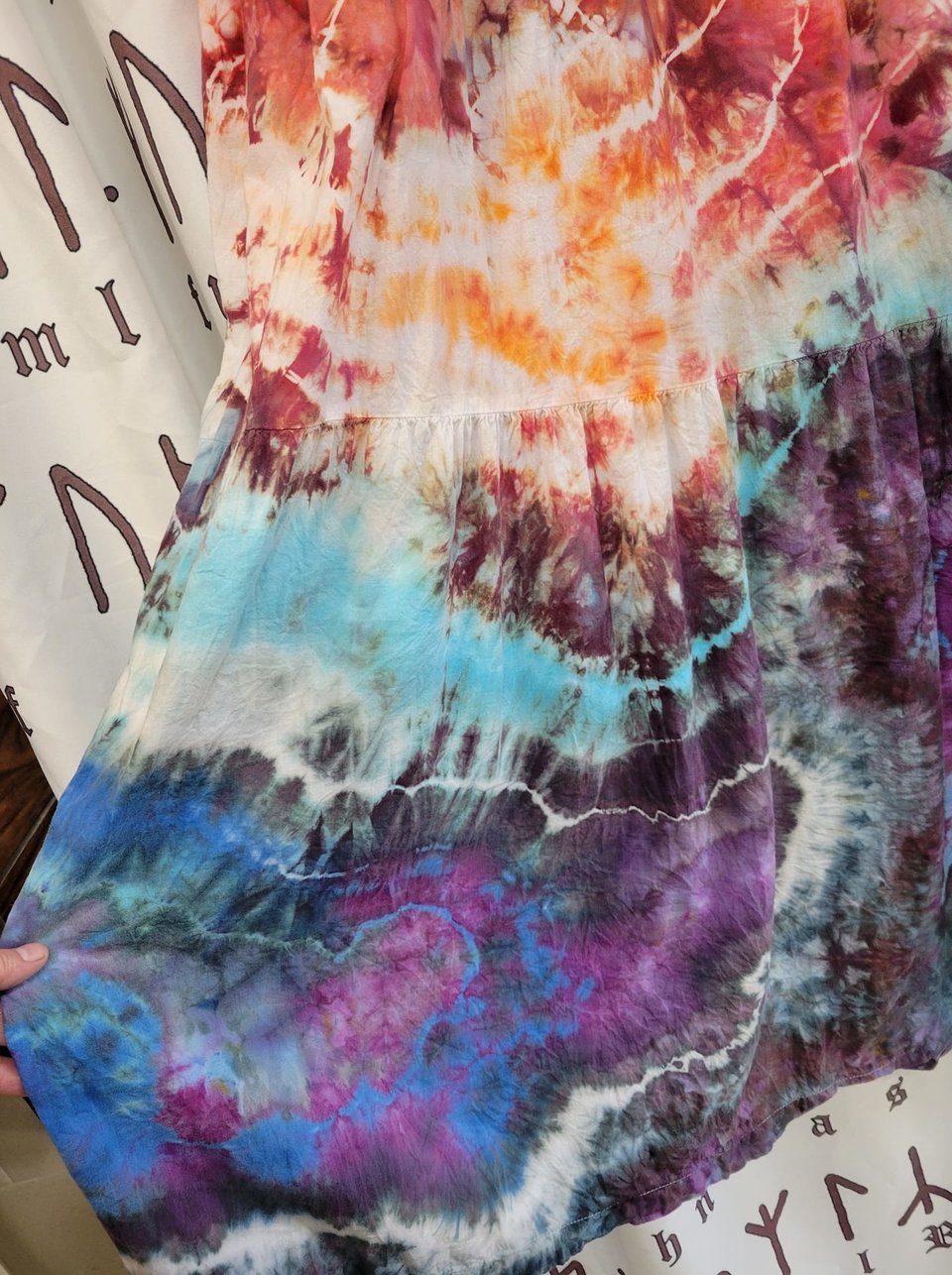 XL Cami Maxi Dress, Multicolored Geode