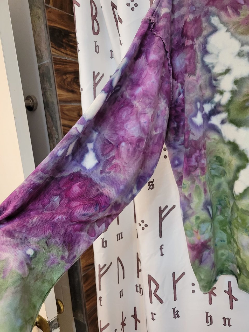 XL Women's Mock Neck, Purple & Green