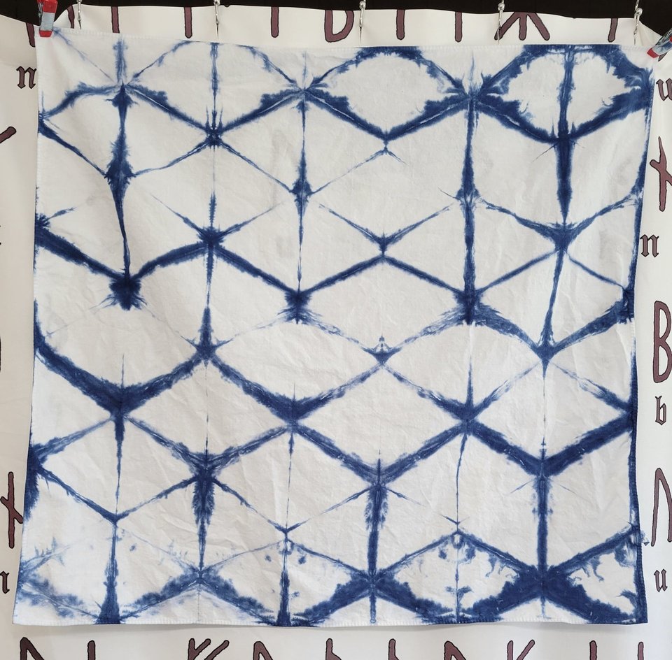 Large Bandana, Shibori Triangles