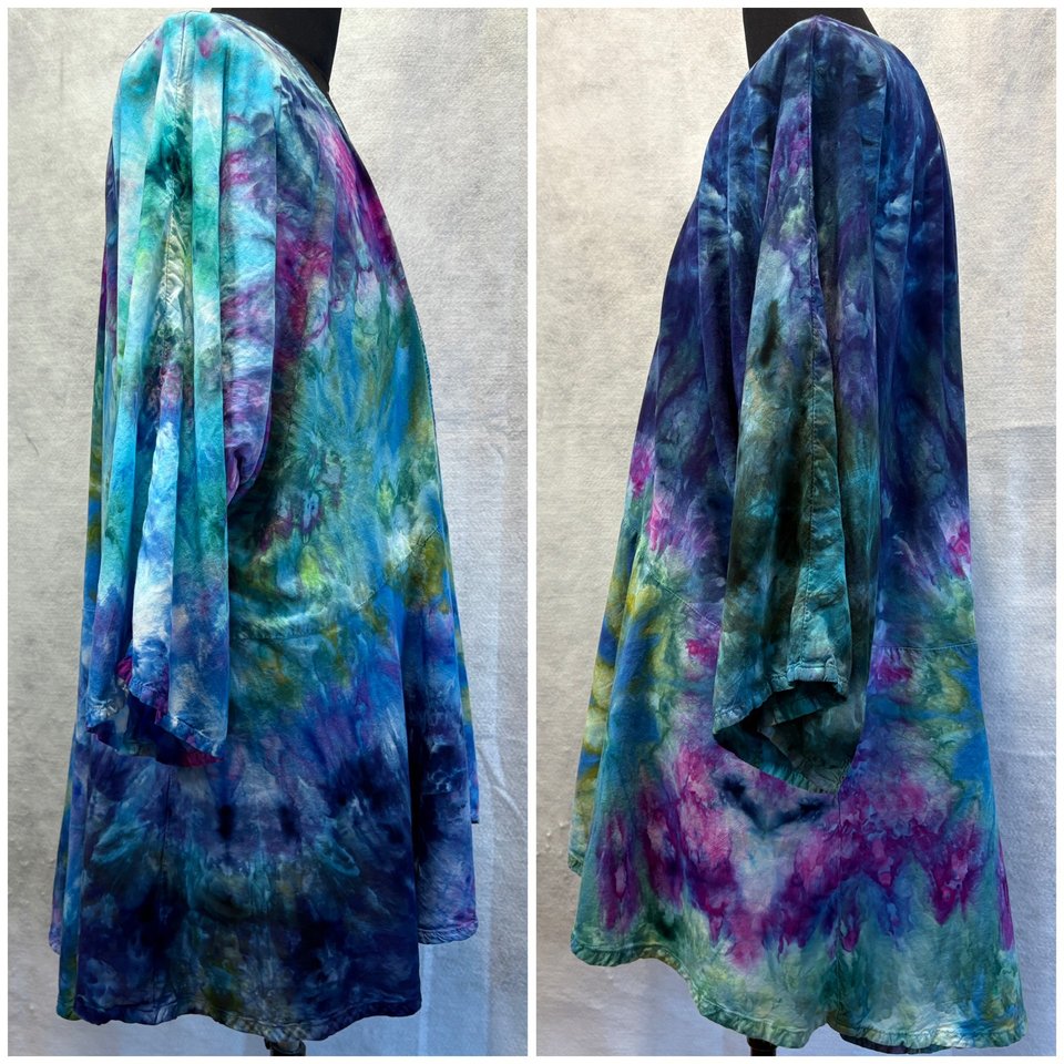 3X Kimono Jacket, Monet Swirl