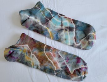 Footie Socks, Bamboo, Size 11-13, Stormy Geode