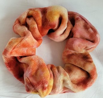 Velour Scrunchie, Peachy Keen