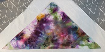 Triangle Bandana, Garden Watercolor