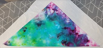 Triangle Bandana, Xanadu Watercolor 