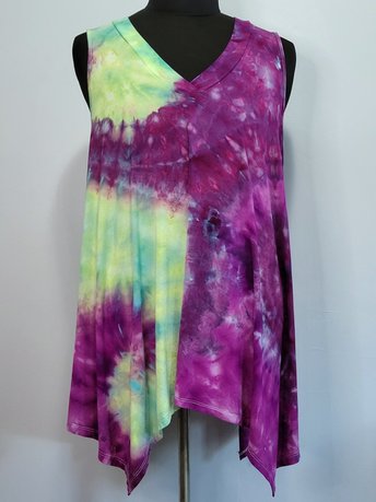 Size 16 Tunic Tank, Plum Eddies