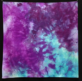 Bandana, 27" x 27", Plum Swirl
