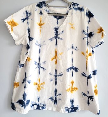  1X 22/24 V-neck T-shirt, WomenWithin V-neck, Shibori