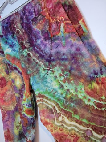 XXL Tall Linen Pants, Koroit Opal