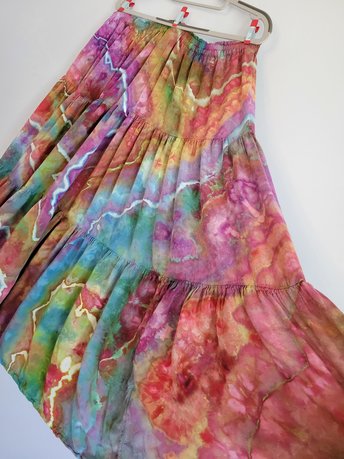 2X Rayon Skirt, Koroit Boulder