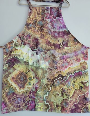 Apron, Brown & Purple Geode