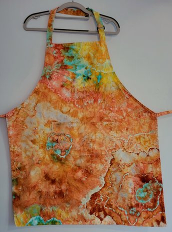 Apron, Terracotta & Wasabi
