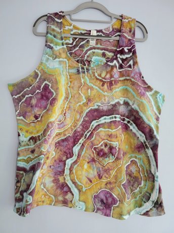 3XL Racerback Tank, Mookaite Jasper