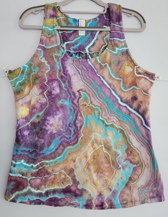 L Racerback Tank, Raku Geode